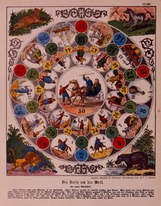 Game of Voyage Around the World ، التي نشرتها Ackermann ، Wissembourg بواسطة إف سي وينتزل